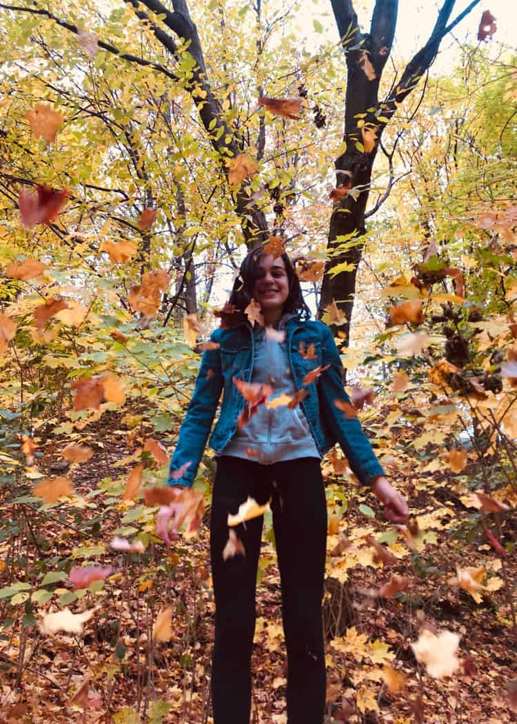 Fall Activities - Fall Walk - leaf portrait