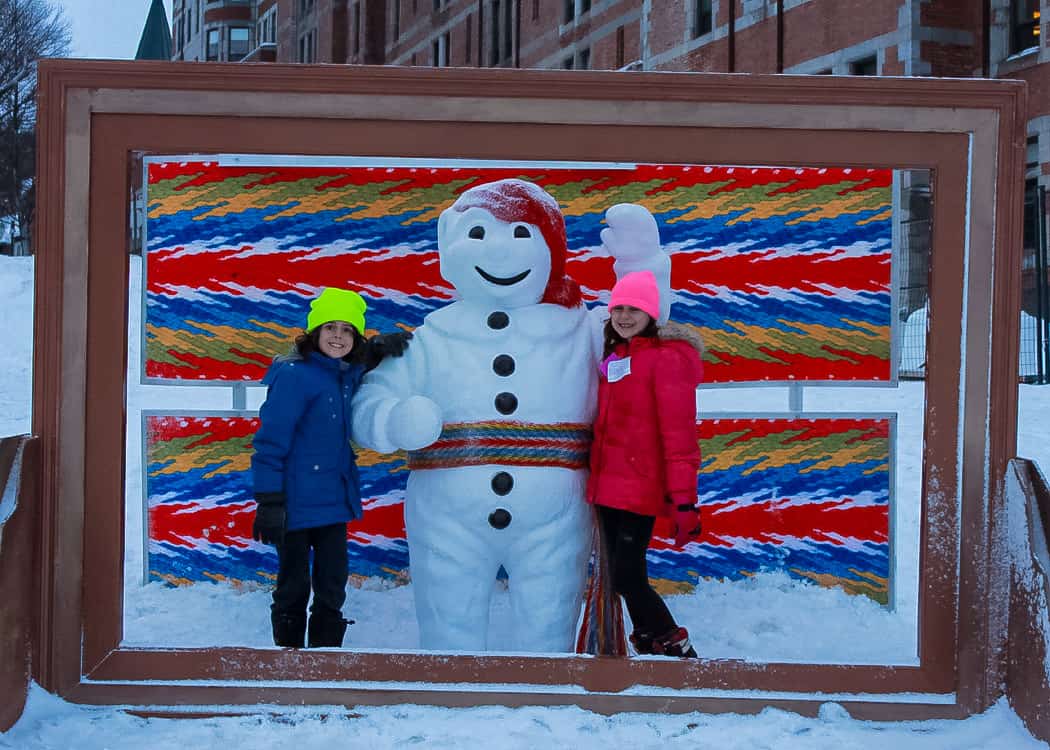 Carnaval-de-Quebec-kids-with-Bonhomme-Frame