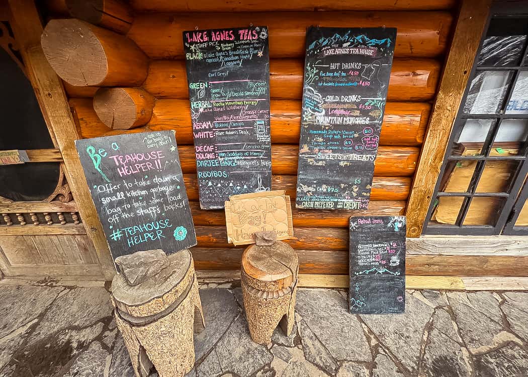 Hiking-Lake-Louise-Lake-Agnes-Teahouse-menu