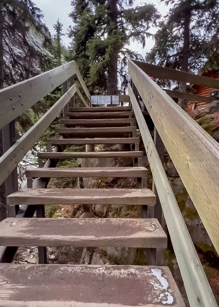 Lake-Agnes-Tea-House-Hike-Stairs-to-Tea-House