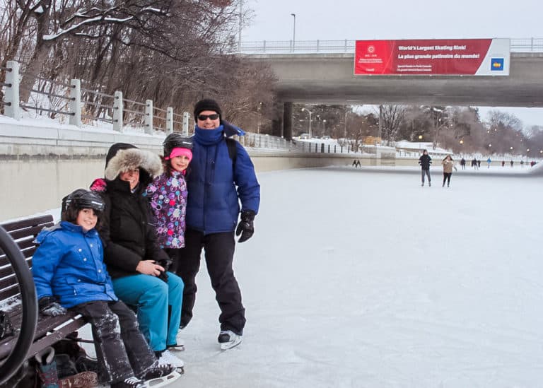 Winterlude in Ottawa - Skating the Rideau