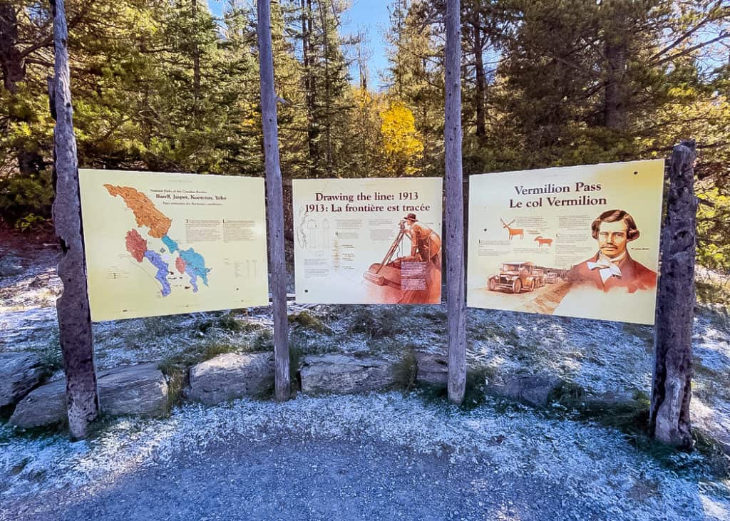 Kootenay-National-Park-Continental-Divide-interpretive-plaques