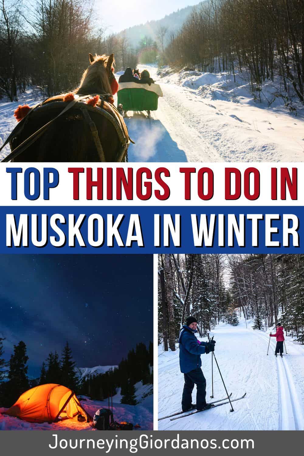 Muskoka in Winter - Pinterest Pin 1