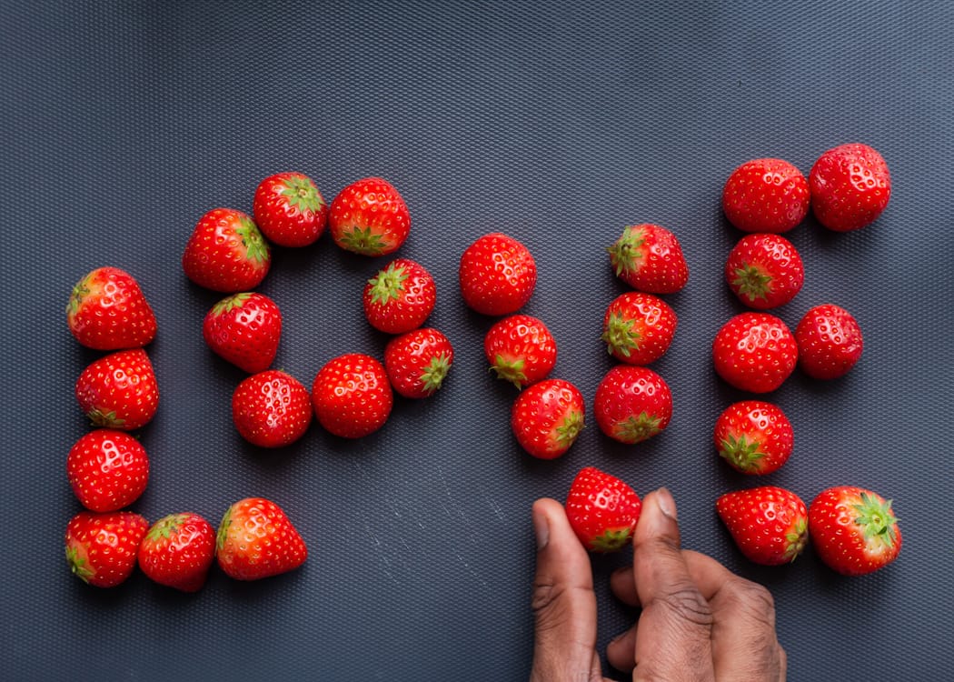 strawberries-spelling-out-the-word-LOVE